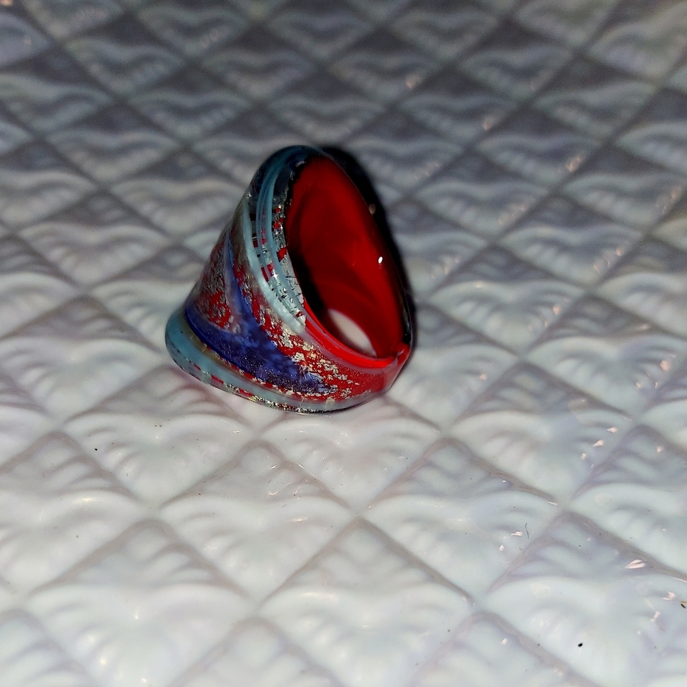 Colorful Glass Ring - Picture 2 of 4